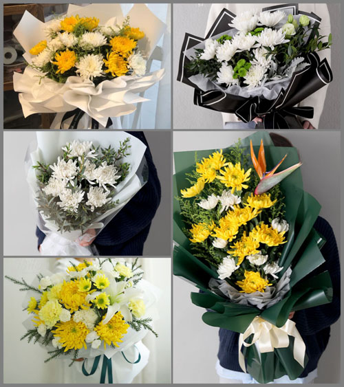 河南南阳邓州市桑庄镇双庙村白事花束代送